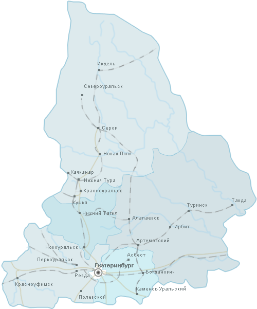 Карта рек свердловской области