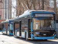 В Екатеринбург привезли новые троллейбусы
