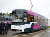 Корпорация "Уралвагонзавод" представила на "Магистрали-2014" новый низкопольный  трамвай